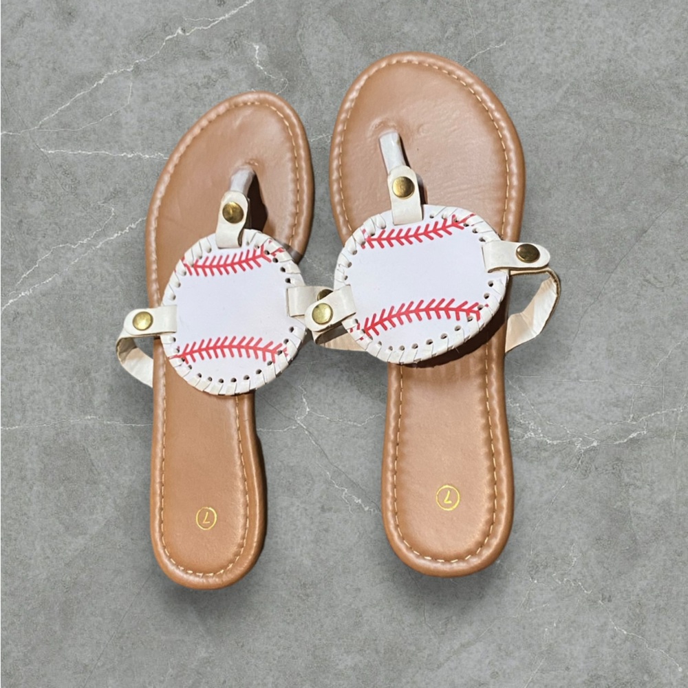 Size 7 baseball mom sandals